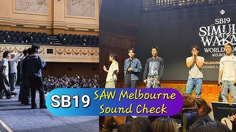 SB19 FINALLY MEET AUSSIE FANS UP CLOSE AT SAW MELBOURNE SOUND CHECK
