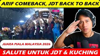 JDT SWEEP ALL CHAMPIONSHIP TROPHIES! JDT VS KUCHING 2-0 || MALAYSIA CUP
