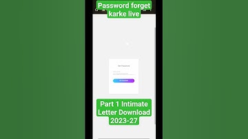 LNMU part 1 Intimation Letter download kaise kare password nahi pta h | live dekhe pass forget