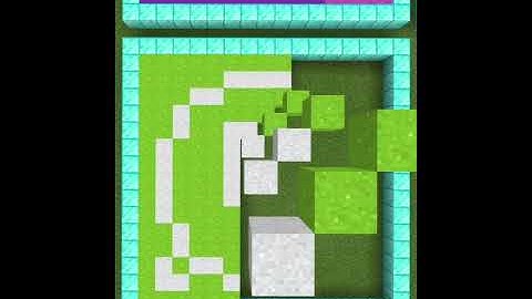 Minecraft Falling Pixel Art #55 (What’s App) |#shorts