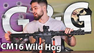 Страйкбольный автомат G&G CM16 Wild Hog (Keymod, AR-15) видео обзор