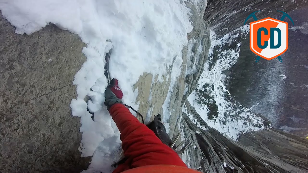 The First Documented FreeSolo On This Yosemite Ice Route Climbing