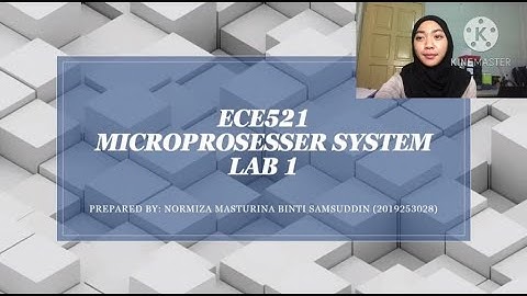LAB 1 ECE521: MICROPROSESSOR SYSTEM