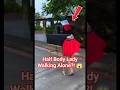 Half Body Lady Walking in the Street at Midnight | The Creepiest Costume Ever! #ShortHorror #creepy