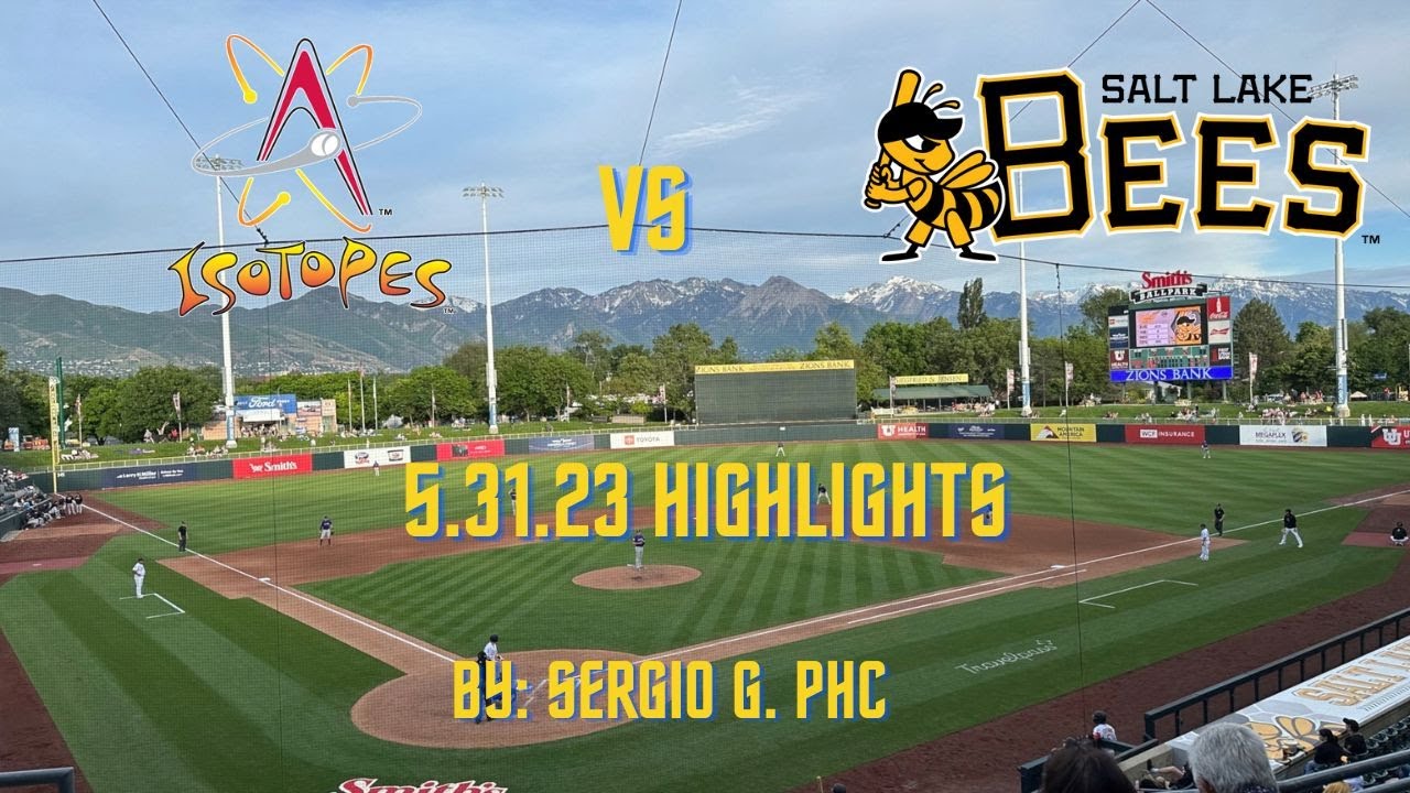 Salt Lake Trip Albuquerque Isotopes v Salt Lake City Bees Game 1 YouTube