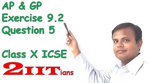 AP & GP Ex9.2 Q4 Class X ICSE | IIT JEE  If the common difference of an A.P. is -3