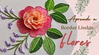 Bordados de Flores y Hojas a Mano para Principiantes!