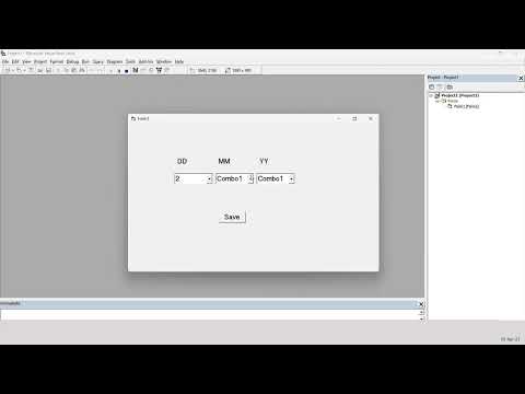 How To Make DTPiker Using ComboBox in VB 6.0
