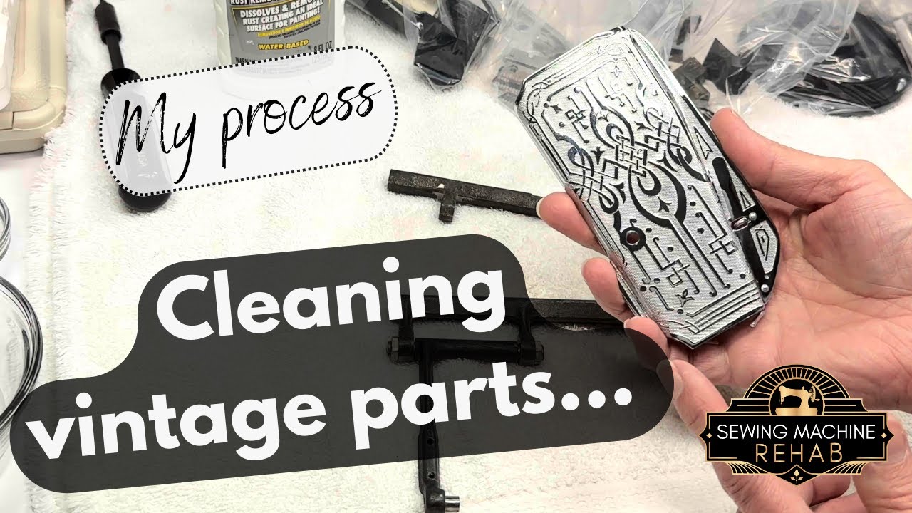 How To Clean Vintage Sewing Machine Parts without damaging them YouTube