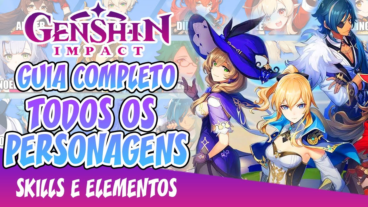 Todos os personagens do Genshin Impact