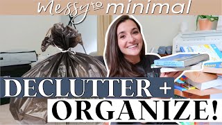 💪 MESSY TO MINIMAL! EXTREME Decluttering + Organization | 90% GONE! | *satisfying* BEFORE + AFTER!