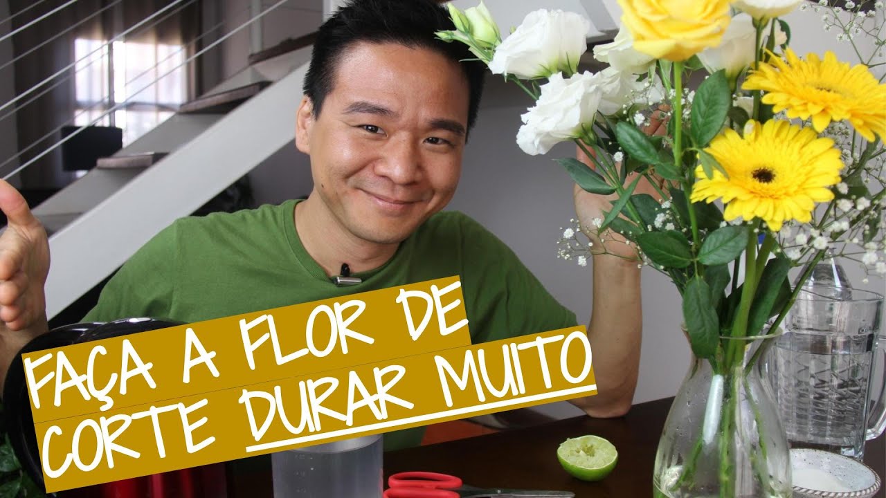 Aprenda a fazer a FLOR DE CORTE durar MUITO