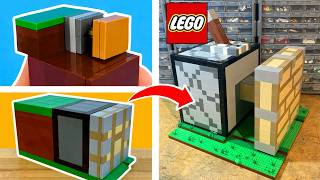 Smallest vs Largest Working LEGO MINECRAFT Redstone...