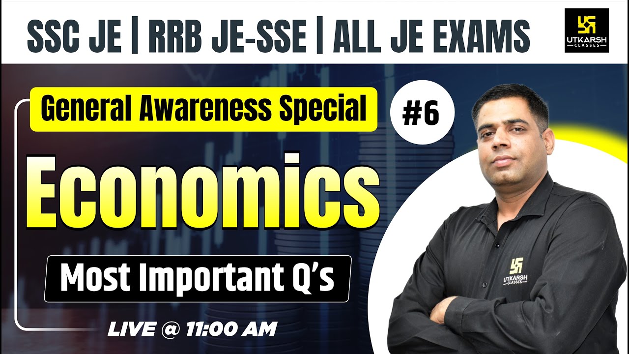 SSC JE, RRB JE, All JE Exams | Economics | Most Important Q's | By ...