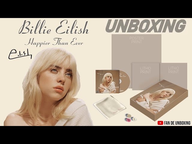 Billie Eilish: Happier Than Ever CD Photobook UNBOXING 