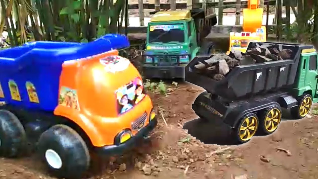 Mainan Mobil Truk Mobil Truk Pengangkut Batu Split Bego 