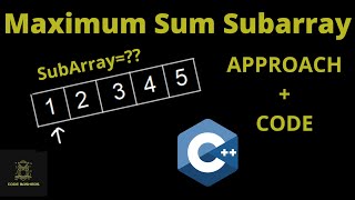 Maximum Sum Subarray part1 | Brute Force | CPP | Hindi