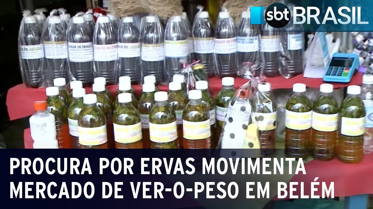 Procura por ervas movimenta mercado de Ver-o-Peso em Belém | SBT Brasil (31/12/22)