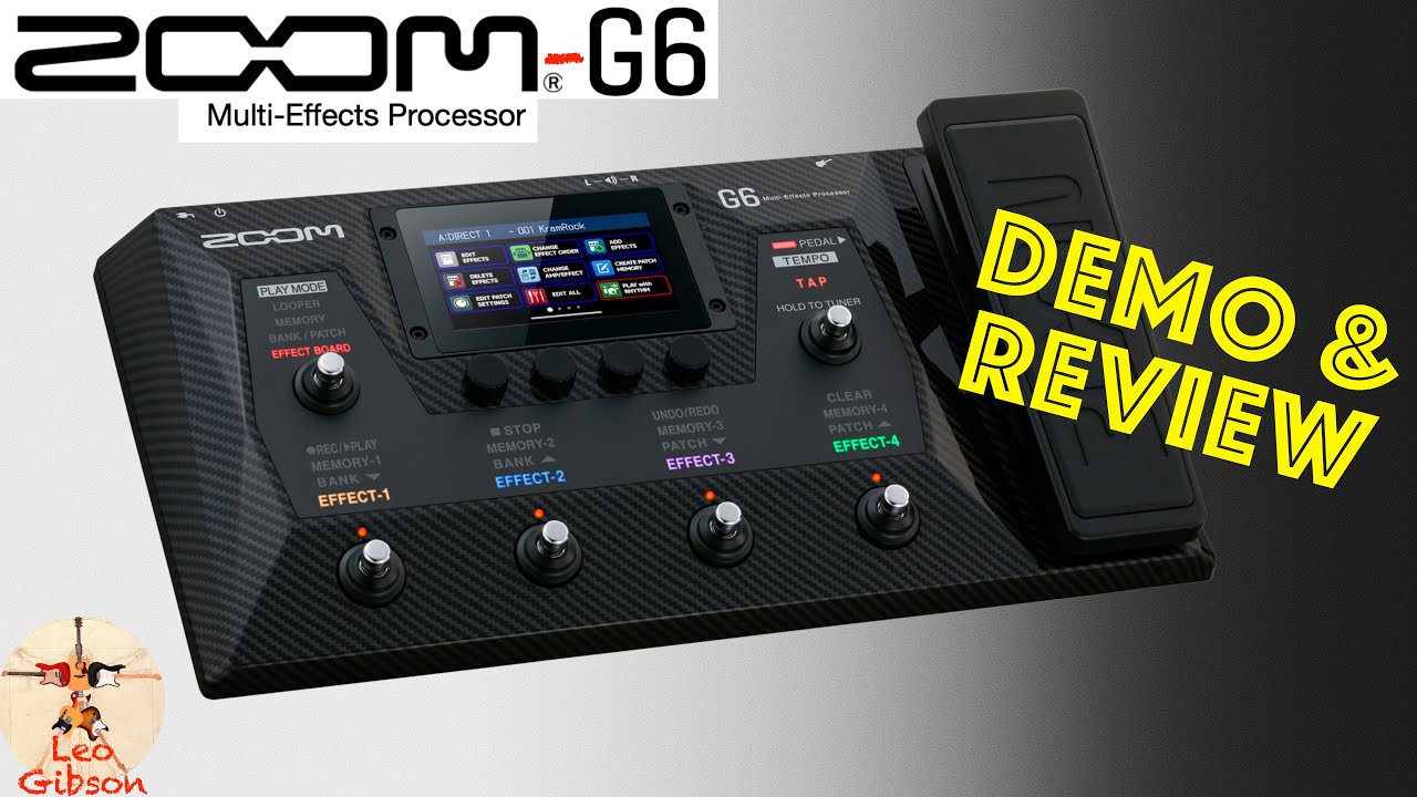 ZOOM G6: Demo & Review (2 demo songs: clean & distorted tones| comparison  vs Ampero, GE250, MG30)