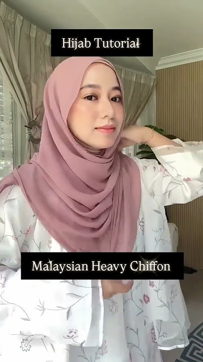 Heavy Chiffon Hijabs Tutorial 🤩🔥 #hijab #hijabehaya #hijabaccessories #like #modelhijaber #tutorial