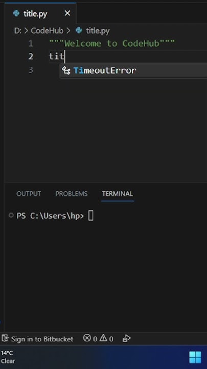 Python Tutorial: Title in String | lowercase in String | python |# ...