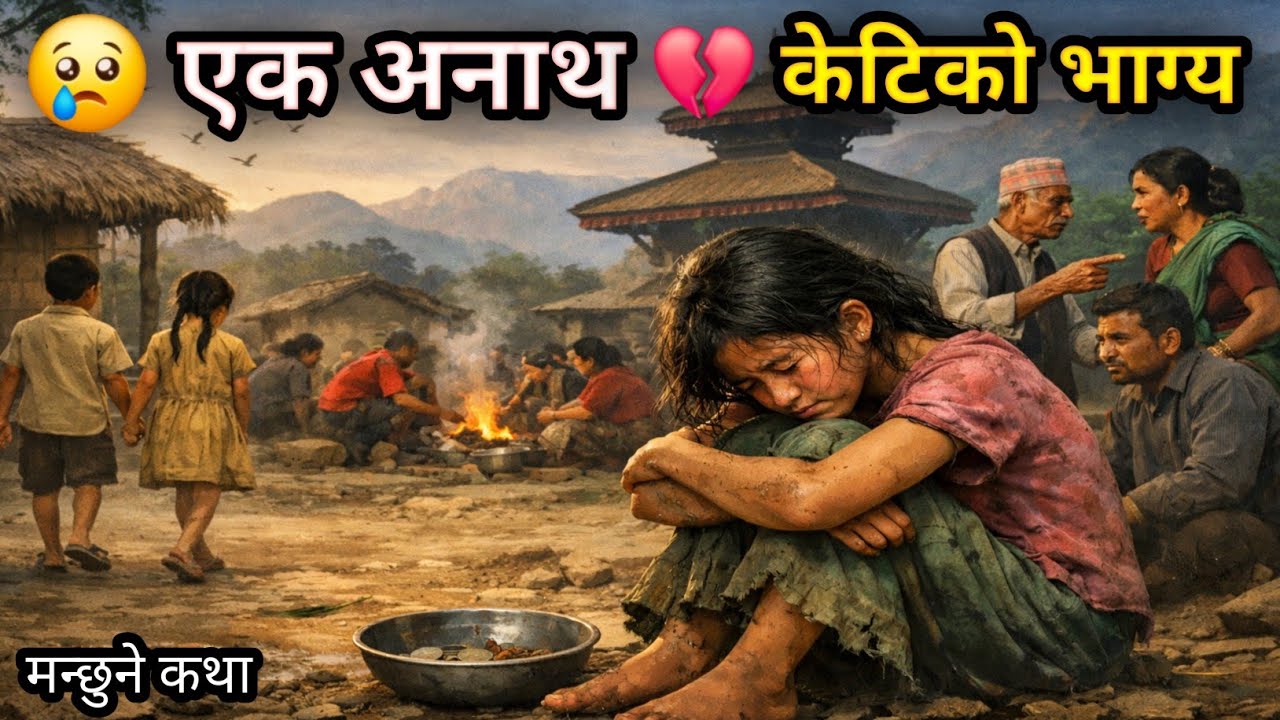 😢 अनाथ केटीको आँसु: पीडाले भरिएको जीवनको मार्मिक कथा | Nepali Lok Katha