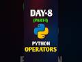Python Operators Part 1Ee video lo Arithmetic and Comparison operators ni simple ga explain chesanu.