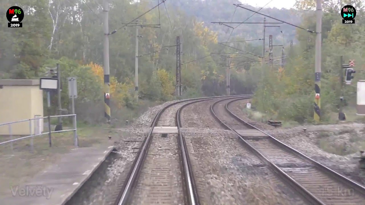 REVERSE SHOT #018 - jízda vlakem R 608 z Bíliny do Ústí nad Labem odklonem přes Úpořiny (6x)