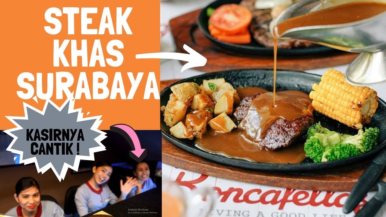 BONCAFE : KULINER STEAK ENAK KHAS SURABAYA ! - YouTube