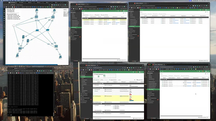 QUICK: Fortigate Dual-HUB ADVPN SDWAN demo -- (BGP per overlay)