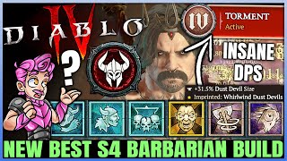 Diablo 4 - New Best S4 Highest Damage Barbarian Build - This Combo = OP - Easy Early Pit & Torment!