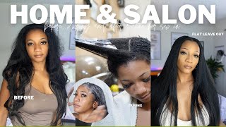 VLOG- MY SEW IN MAINTENANCE ROUTINE at home + Salon w/ leave out(Wash day,Perm,Hair Growth tutorial)