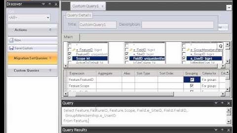 Creating custom SQL queries using Davinci Migrator