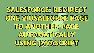 Salesforce: Redirect one viusalforce page to another page automatically using javascript