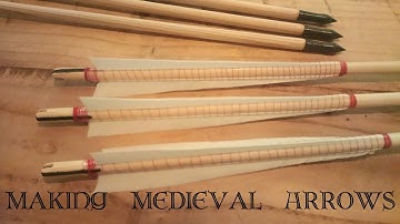 Making Medieval arrows at my desk