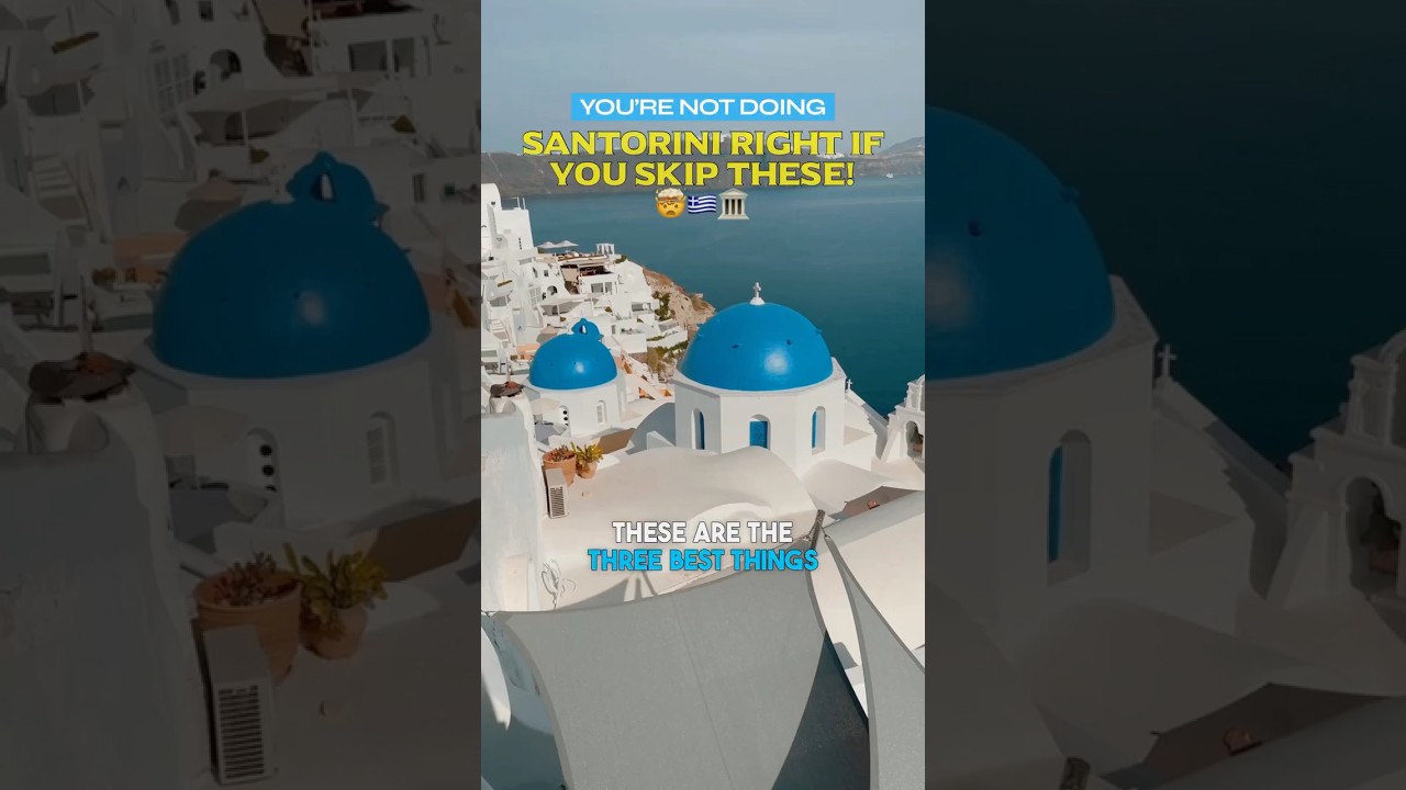🇬🇷Best Things to Do in Santorini on a Cruise 🚢 #santorini #greece #cruise #greekislands #travel