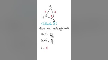 calculer un angle avec la trigonométrie: utilisation de arcsin #shorts