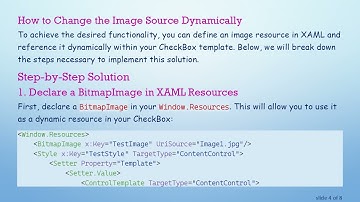 Dynamic Image Source in WPF CheckBox using ResourceDictionary