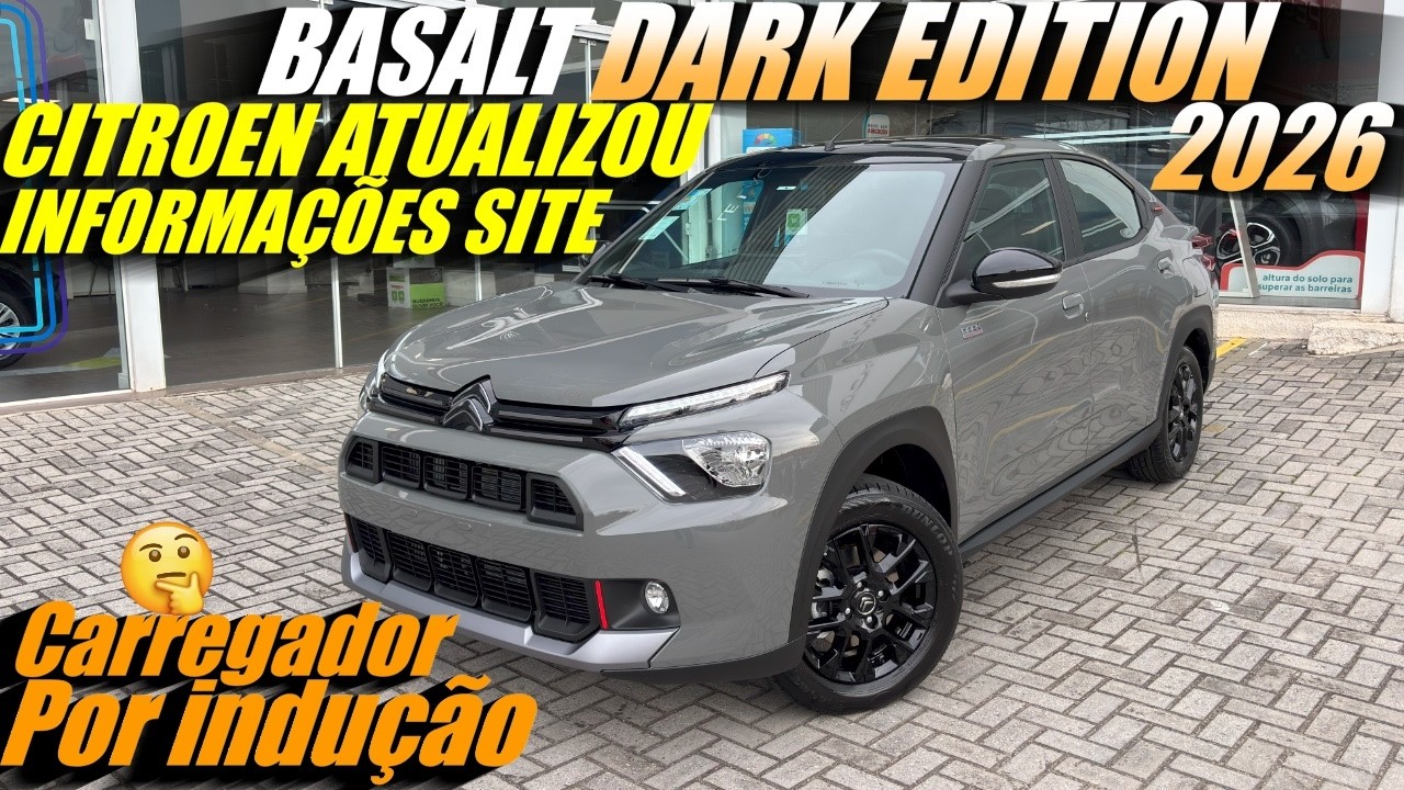 NOVO BASALT DARK EDITION 2026 - CITROEN atualizou site e informações do Basalt 2026