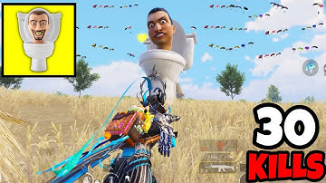 Fighting The Skibbdi Toilet is Useless in BGMI? • (30 KILLS) • BGMI Gameplay 