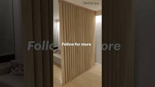 Elegant Wooden Partition Design | Decoory Interiors