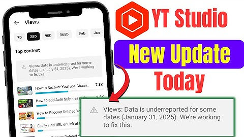 Views data is underreported for some dates (january 31 2025). we