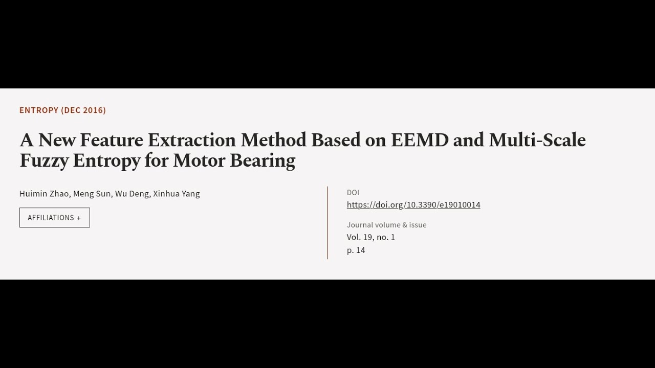 A New Feature Extraction Method Based on EEMD and Multi-Scale Fuzzy ...