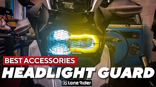 Best Motorcycle Accessories - Lone Rider Headlight Guard Installation screenshot 4