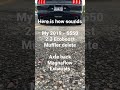 My 2019 S550 2.3 Ecoboost, Muffler delete with MagnaFlow exhausts