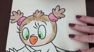 ASMR panda, owl and fox Coloring Book 43