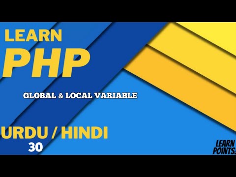 PHP Global & Local Variable Tutorial in Hindi / Urdu