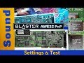 Sound Blaster AWE32 CT3980 - Settings & Test