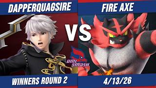UML Monkey Monday Mashers - DapperQuagsire (Robin) Vs. Fire Axe (Incineroar) - Smash Ultimate - SSBU