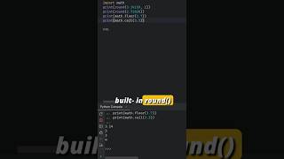 rounding numbers in #python - for noobs - #tip 62